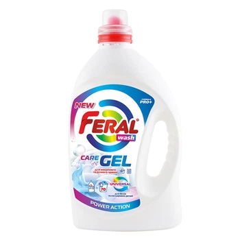Рідкий порошок FERAL Universal гель для прання білих та кольорових речей запобігає жовтінню тканин (LD-6563)