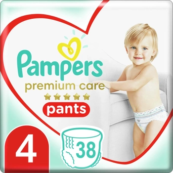 Pieluchomajtki Pampers Premium Care Pants Rozmiar 4 (9-15 kg) 38 szt (8001090759832)