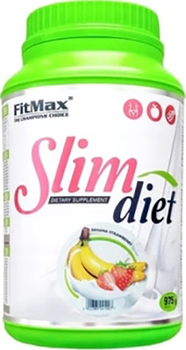 Protein FitMax Slim Diet 975 g o smaku bananowo-truskawkowym (5902385241007)