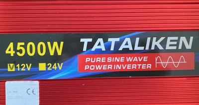 Інвертор TATALIKEN 4500W, чиста синусоїда, 12-220 Вольт