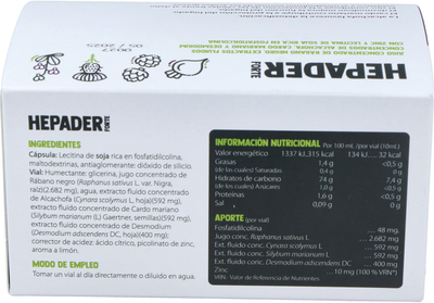 Suplement diety Pharmasor Hepader 15 Vials 10 ml (8470002048164)