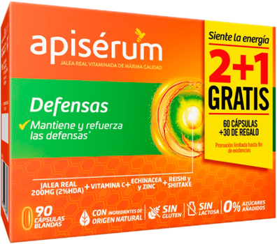 Suplement diety Apiserum Defenses Pack 3 months 90 kapsułek (8470001945365)