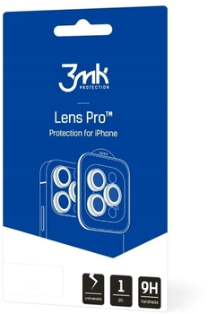 Захисна плівка 3MK Lens Protection Pro для камери iPhone 11 Pro/11 Pro Max з монтажною рамкою (5903108452304)