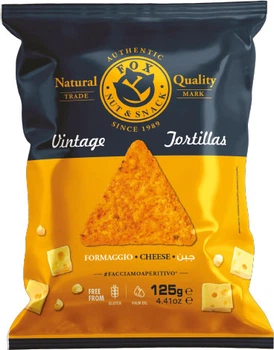 Чипсы Fox Nut & Snack Кукурузные с Сыром формаджио 125 г (0.125 кг) (8007537006712)
