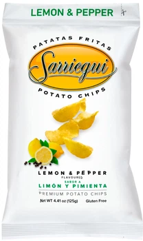 Чипсы картофельные Sarriegui Лимон и Перец 125 г (0.125 кг) (8437000757238)