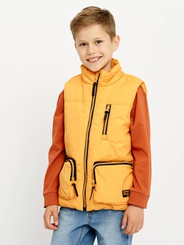Дитячий стьобаний дутий жилет Coccodrillo Outerwear Boy Kids WC3178103OBK-026 104 см Жовтий (5904986034460)