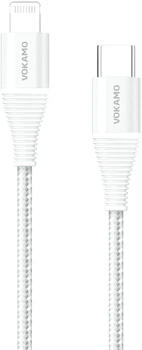 Кабель Vokamo SC4 Luxlink Type-C to Lightning 20 Вт 1.2 м Сріблястий (UFTSC4)