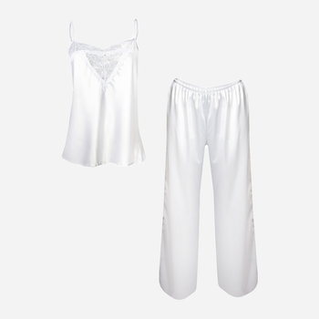 Piżama (spodnie + koszulka) DKaren Set Caroline XS White (5903251409330)