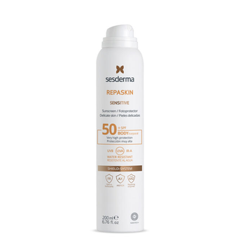 Сонцезахисний спрей Sesderma Repaskin Sensitive Fotoprotector Spray SPF 50+ 200 мл (8429979455079)