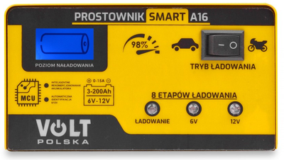 Зарядний пристрій SMART 6V/12V&nbsp;15A A16