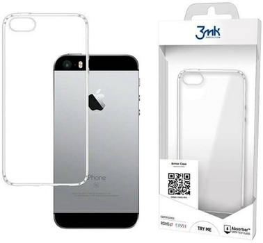 Etui plecki 3MK Armor Case do Apple iPhone 5/5S/SE Clear (5903108089685)