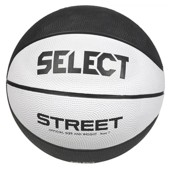 Мяч баскетбольный SELECT Street Basket v23 (126) біло/чорн, 7