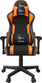 Fotel gamingowy Gembird Scorpion Black/Orange (GC-SCORPION-04X)