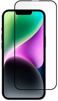 Защитное стекло PowerPlant Full screen для смартфона Apple iPhone 15 Black (GL602961)