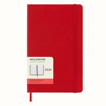 Щоденник Moleskine 2024 середній, тверда обкл., червоний (DHF212DC3Y24)