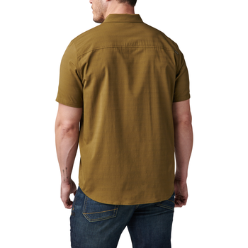 Сорочка тактична 5.11 Tactical Ellis Short Sleeve Shirt Field green M (71207-206)