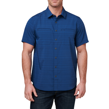 Сорочка тактична 5.11 Tactical Ellis Short Sleeve Shirt Pacific Navy XL (71207-721)