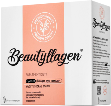 Харчова добавка Pharmaverum Beautyllagen Колаген для шкіри волосся 30 саше (5903641915007)