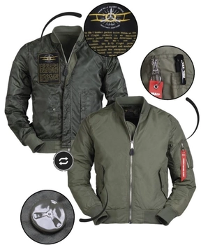 Тактическая куртка Mil-Tec бомбер MA1 Summer Olive 10401501 2ХL