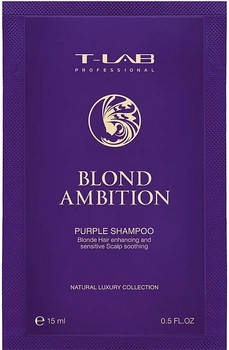 Шампунь для корекції кольору та відновлення - T-Lab Professional Blond Ambition Purple Shampoo (пробник) 15ml (1028917-1362078-2)