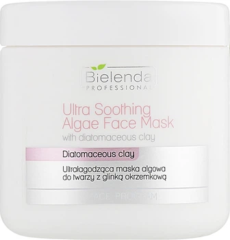 Ультра-пом'якшувальна маска для обличчя з діатомовою глиною - Bielenda Professional Ultra Soothing Algae Fase Mask 190g (1025898-1358421-2)