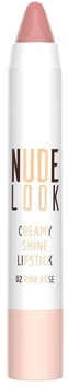 Помада-карандаш для губ Golden Rose Nude Look Creamy Shine Lipstick 02 - Pink Rose (3.5 г) (877399-990193-2)