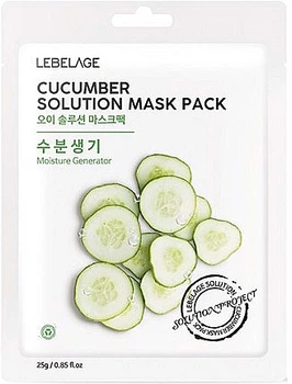 Тканевая маска для лица Lebelage Cucumber Solution Mask 25g (896545-888894-2)
