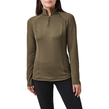 Термореглан жіночий 5.11 Tactical Women's Stratos 1/4 Zip RANGER GREEN XS (62417-186)