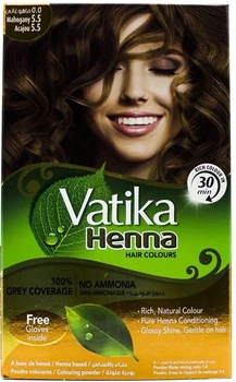 Краска для волос на основе хны Dabur Vatika Henna Hair Colours Colouring Powder 5.5 - Mahogany (647070-931014-2)