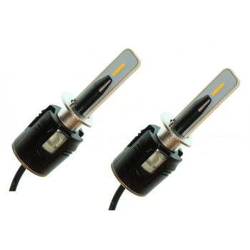 LED лампы H1 с обманкой! 6000K 4300lm 12-24V Светодиодные лампы для авто EU & USA кулер.Диоды Корея Seoul CSP