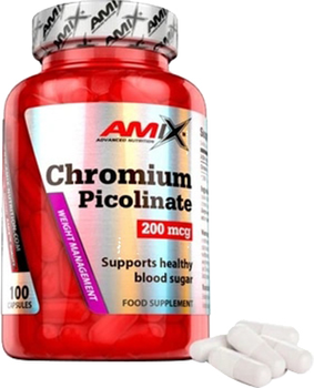 Добавка Amix Chromium Picolinate 200 мкг 100 капсул (8594060005966)