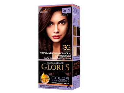 Фарба для волосся GLORIS 2.1 Чорний шоколад