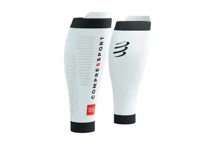 Гетры компрессионные Compressport R2 3.0, T2, обхват 34-38 см, бело-черные
