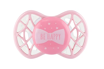 Пустушка дитяча симетрична Nuvita Air55 Cool NV7065RQ від 0 місяців силіконова BE HAPPY Рожевий