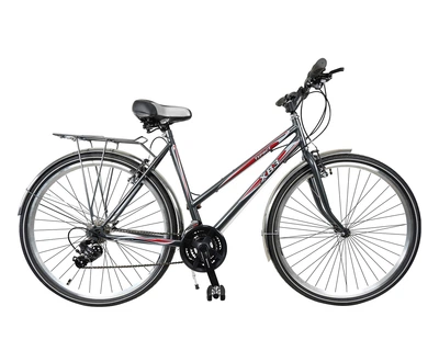 Велосипед ХВЗ 28″ Турист 2821WDSH Cталь Серый металлик