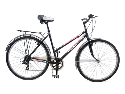 Велосипед ХВЗ 28″ Турист 286W Cталь 6 швид. Чорний