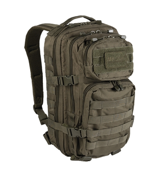 Рюкзак тактический военный Mil-Tec 20 л Оливковый US Assault Pack SM Oliv (14002001-20) M-T