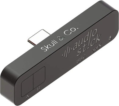 Беспроводной аудиопередатчик Skull & Co. AudioStick Bluetooth 5.0 Адаптер с низкой задержкой для Nintendo Switch / Lite, PS5 / PS4 /