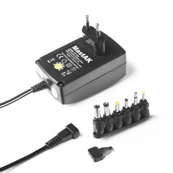 Блок питания универсальный 1000-1500mAh выход 9В 12В 13.5В 15В 18В 20В 24В + набор штекеров MW-2000i MastAK