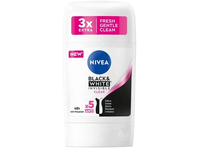 Антипреспірант твердий NIVEA 50мл Black& White Invisible