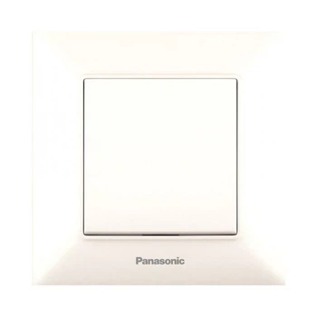 Выключатель одноклавишный Panasonic Arkedia Slim кремовый