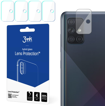 Комплект захисного скла 3MK Lens Protect для камеры Samsung Galaxy A715 A71 4 шт (5903108229548)