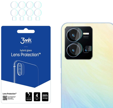 Zestaw szkieł hybrydowych 3MK Lens Protect na aparat Vivo Y22 4 szt (5903108494724)