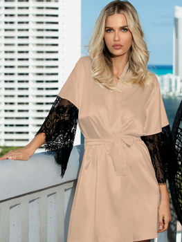 Халат жіночий DKaren Housecoat Dagmara M Light Beige (5903251370753)