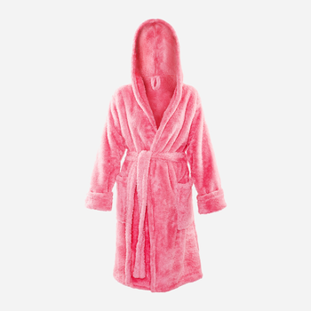 Халат жіночий теплий з капюшоном DKaren Housecoat Diana S Coral (5901780656980)
