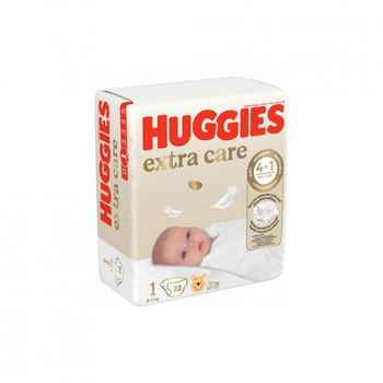 Підгузки Huggies Extra Care Розмір 1 (2-5 кг) 22 шт (5029053583235) (153629)