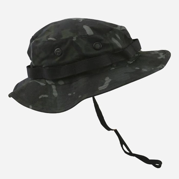 Тактическая панама Kombat UK Boonie Hat US Style Jungle Hat M Мультикам Черная (kb-bhussjh-btpbl-m)