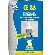Шпаклевка высокопрочная SEMIN СЕ 86 25кг