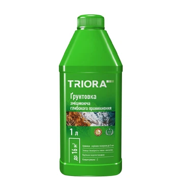 Грунтовка упрочняющая глубокого проникновения TRIORA NEW 1л