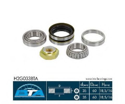 Підшипник колеса,комплект BTA Bearing Technology for Automotive (H2G033BTA)